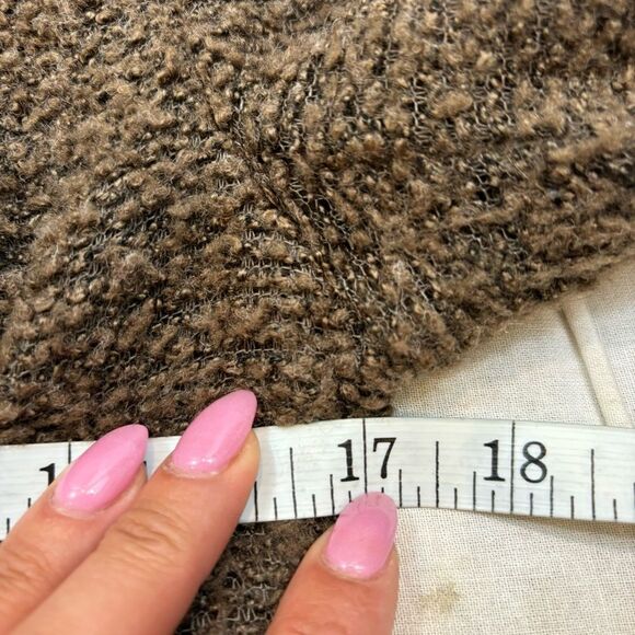 Ladies MonoReno Brand Brown Sequin Detail Zipper Front Cardigan Size Small - Picture 14 of 16